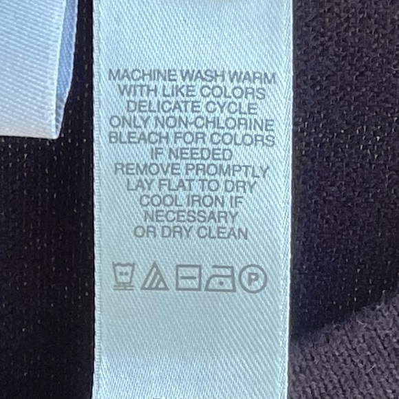 2 Elisabeth 1X Petite (1P) Short Sleeve Sweaters - one black / one navy blue - Picture 5 of 11